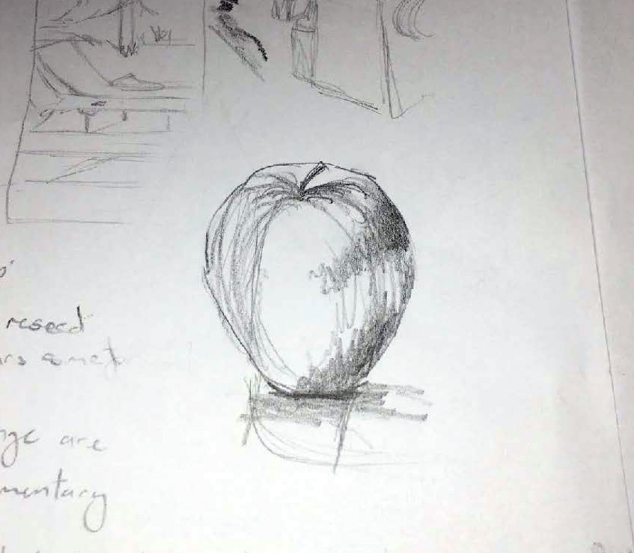 Artistic Blog - learn how to draw with colored pencils: How to draw an  apple with colored pencils - step by step tutorial